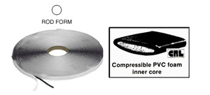 CRL 1/4" Rod Form Norex® Butyl Coated PVC Foam