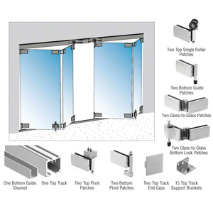 CRL Birmingham Series 2 x 2 Bi-Folding Door Kit - 118"