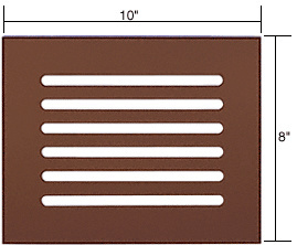 CRL Bronze Flat Acrylic 10" x 8" Mirror Grille