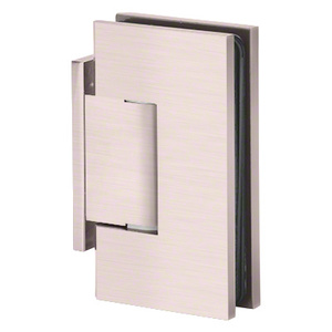 Brushed Pewter Wall Mount with Offset Back Plate Adjustable Maxum Series Hinge