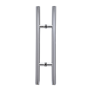 Polished Stainless Steel (H) Style Back To Back Handle 12" CTC/24" Overall