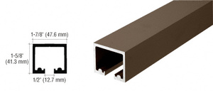 CRL Black Bronze Anodized 240" Length Top Track for OT Series Top Hung Sliders and Bi-Fold Doors
