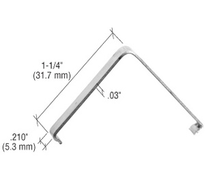 CRL Insert Corner Spring 1-1/4" Height - .210" Width - .03" Thick