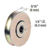 CRL 1-1/2" Diameter Steel Ball Bearing Replacement Roller 5/16" Wide