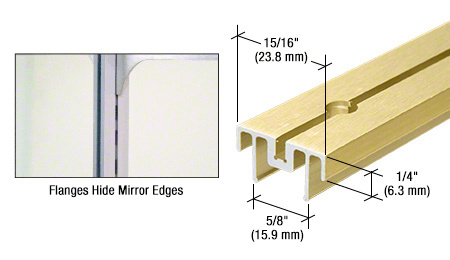 CRL Gold Anodized 48" Mirror Standard