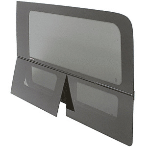 CRL 2007-2019 OEM Design 'All-Glass' Look Sprinter Van Dual-Vent Drivers Side Rear Quarter Panel Window for 170" Wheel Base Van