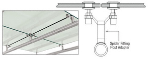 CRL Steel Spider Fitting Post Adaptor - Custom