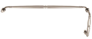 CRL Polished Nickel Victorian Style Combination 8" Pull Handle 24" Towel Bar