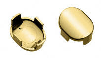 CRL Polished Brass Hydroslide Snap-In Screw Cover