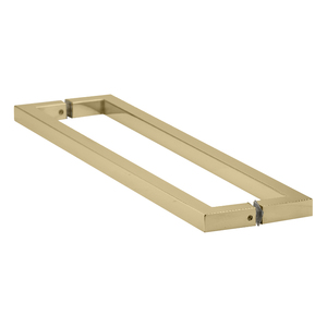 Satin Brass 18" Square Series Back to Back Towel Bars