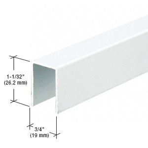 CRL White Series 3602 Upper Jamb Channel - 144"