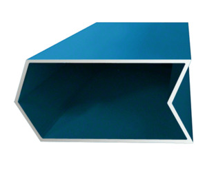 CRL-U.S. Aluminum Custom KYNAR® Paint 135º Inside/Outside Structural Silicone Glaze Corner Mullion - 24'-2"