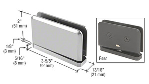 CRL Polished Chrome Prima #2 Pin 01 Series Top or Bottom Mount Hinge