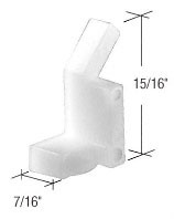 CRL White Screen Swivel Clip for Acorn Windows with Screws - Carded