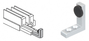 CRL Satin Anodized Single Stop for Sliding Doors