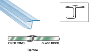 CRL 'Y' Inline 180 Degree Panel Seal for 1/2" Glass - 118"