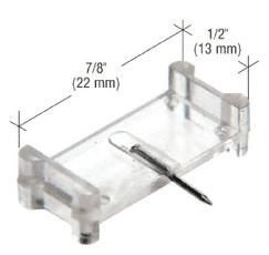 CRL Clear 1/2" x 7/8" Window Grid Retainers - Carded