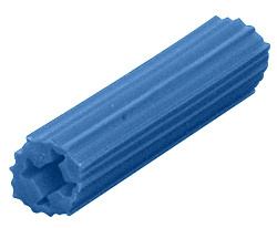 CRL 5/16" Hole, 1-1/2" Length 14-16 Screw Expanding Plastic Blue Screw Anchors