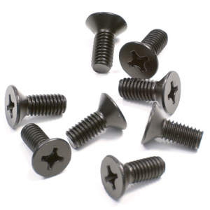 CRL Oil Rubbed Bronze 6 x 15 mm Cover Plate Flat Head Phillips Screws