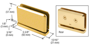 CRL Gold Plated Prima 01 Series Top or Bottom Mount Hinge