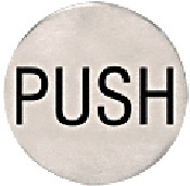 CRL Brushed Stainless 2" Round Push Indicator