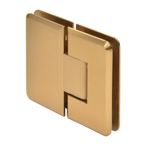CRL Modern Gold Cologne 180 Series 180º Glass-to-Glass Hinge