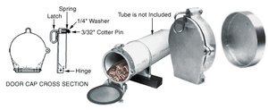 CRL Tube Container System (One Door Cap and End Cap)