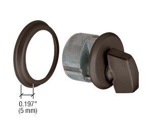 CRL Dark Bronze Mortise with Bronze Thumbturn Cylinder