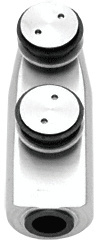 CRL Brushed Stainless Laguna Series Transom Mounted Free-Swinging Top Pivot Fitting