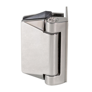 CRL Polished Stainless Wall Mount Polaris 125 Series Soft Close Gate Hinge