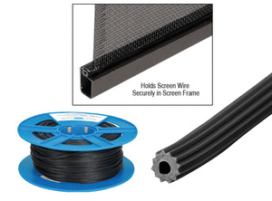 CRL Black .150 Screen Retainer Spline - 500 Foot Roll | Serrated Screen ...