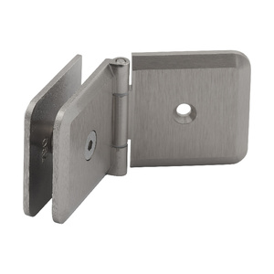 Brushed Nickel Adjustable Wall Mount Premier Series Glass Clip