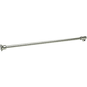 Polished Chrome Support Bar with 39" (1 m) Bar Length for 3/8" to 1/2" Glass