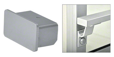 CRL Silver Metallic 1100 Series End Cap for 1" x 2" Tubing