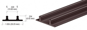 CRL Duranodic Bronze Aluminum Lower Channel for Deep Recess Installations