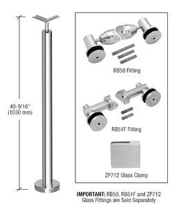 CRL Polished Stainless 32 Degree Upper Incline Corner for 2 Diameter  Railing