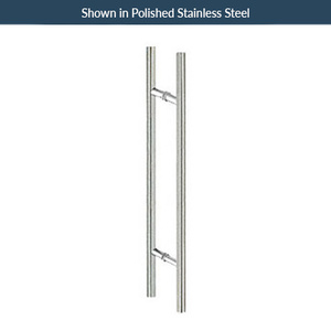 Brushed Stainless Steel (H) Style Back To Back Handle 48" CTC/60" Overall