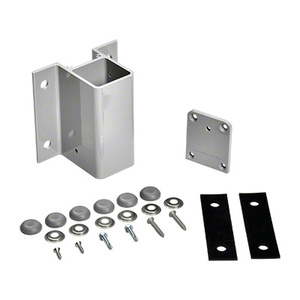 CRL Silver Metallic 180 Degree Center/End Fascia Mount Bracket