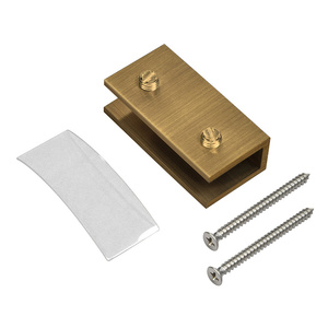 CRL Brass 3/8 Top Flat Back Post Glass Clip : : Industrial &  Scientific