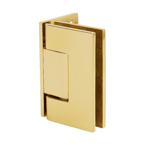 CRL Polished Brass Geneva 544 Series Wall Mount Offset Back Plate Hinge