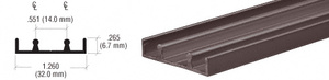 CRL Duranodic Bronze Aluminum Lower Track Extrusion