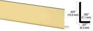 CRL Satin Gold Anodized Aluminum 5/8" L-Bar Extrusion