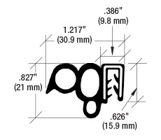 CRL Black Multi Bulb Trim Seal®