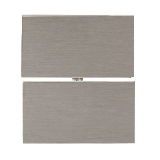 CRL Brushed Nickel Cardiff Series Glass-to-Glass Mount Hinge | CRL