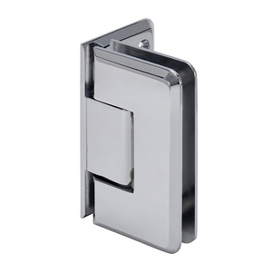 CRL Polished Chrome Cologne 544 Series 5 Degree Pre-Set Wall Mount Offset Back Plate Hinge