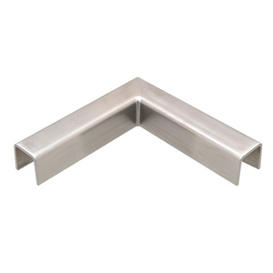 CRL Brushed Stainless 90 Degree Horizontal Corner for 11 Gauge Low Profile Cap Railings