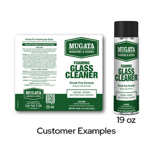 Private Label Foaming Glass Cleaner 4oz