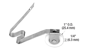 CRL 1" Nylon Sliding Screen Door Spring Tension Roller