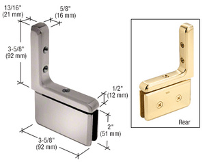CRL Brushed Nickel Prima 03 Series Wall Mount Hinge