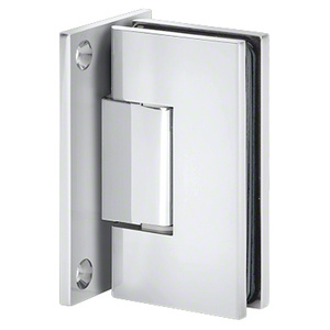 Satin Chrome Wall Mount with Full Back Plate Maxum Series Hinge